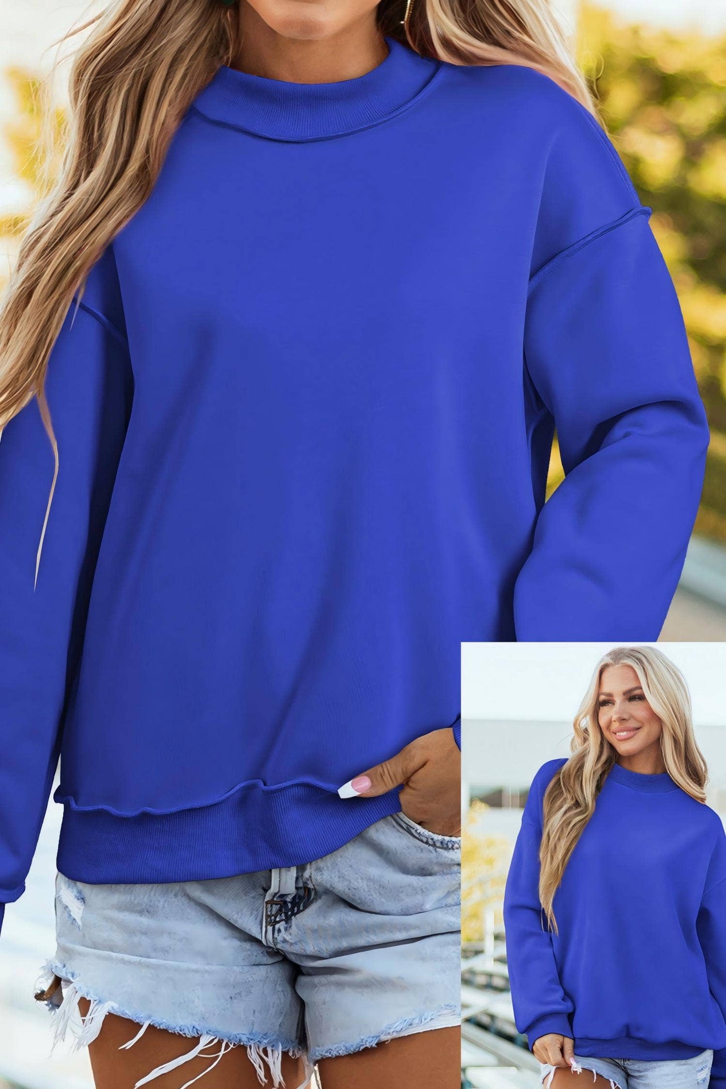 66 Game Day Reversible Mock Neck Sweatshirt (S-4X)