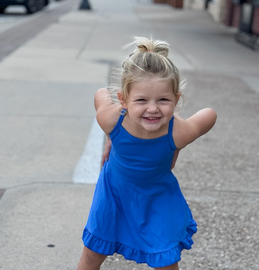 Royal Blue Yoga Dress
