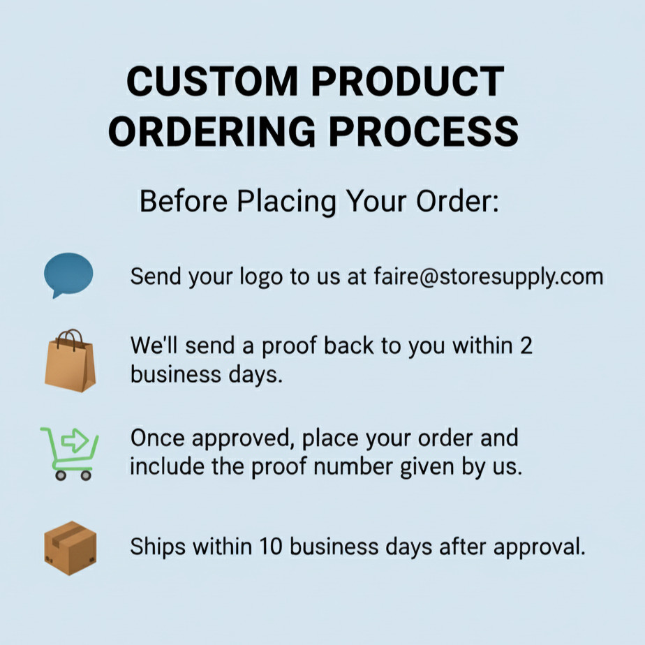 Custom Logo Kraft Paper Bags w/ Black Ink