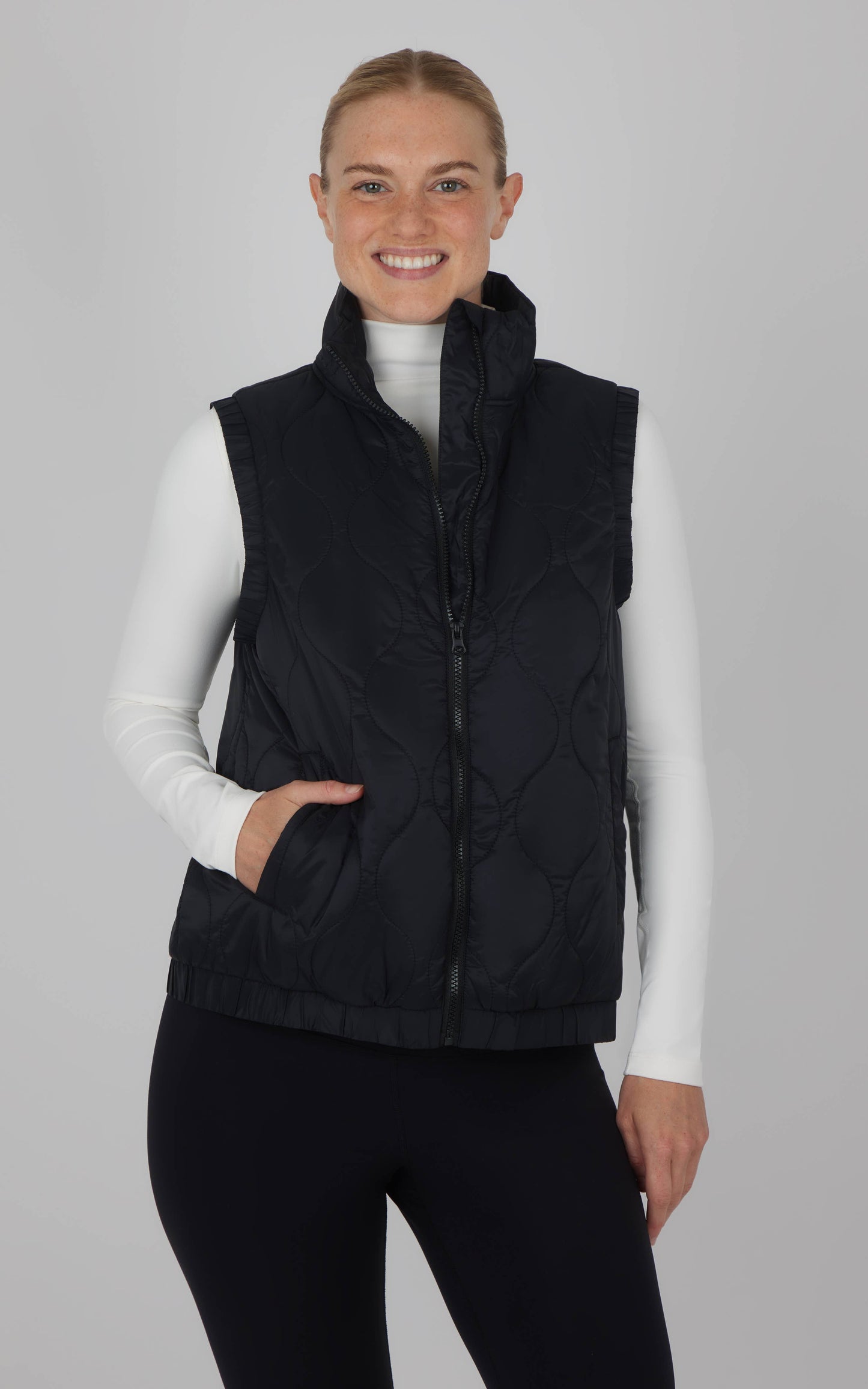 Women's Quilted Freestyle Vest with Pockets