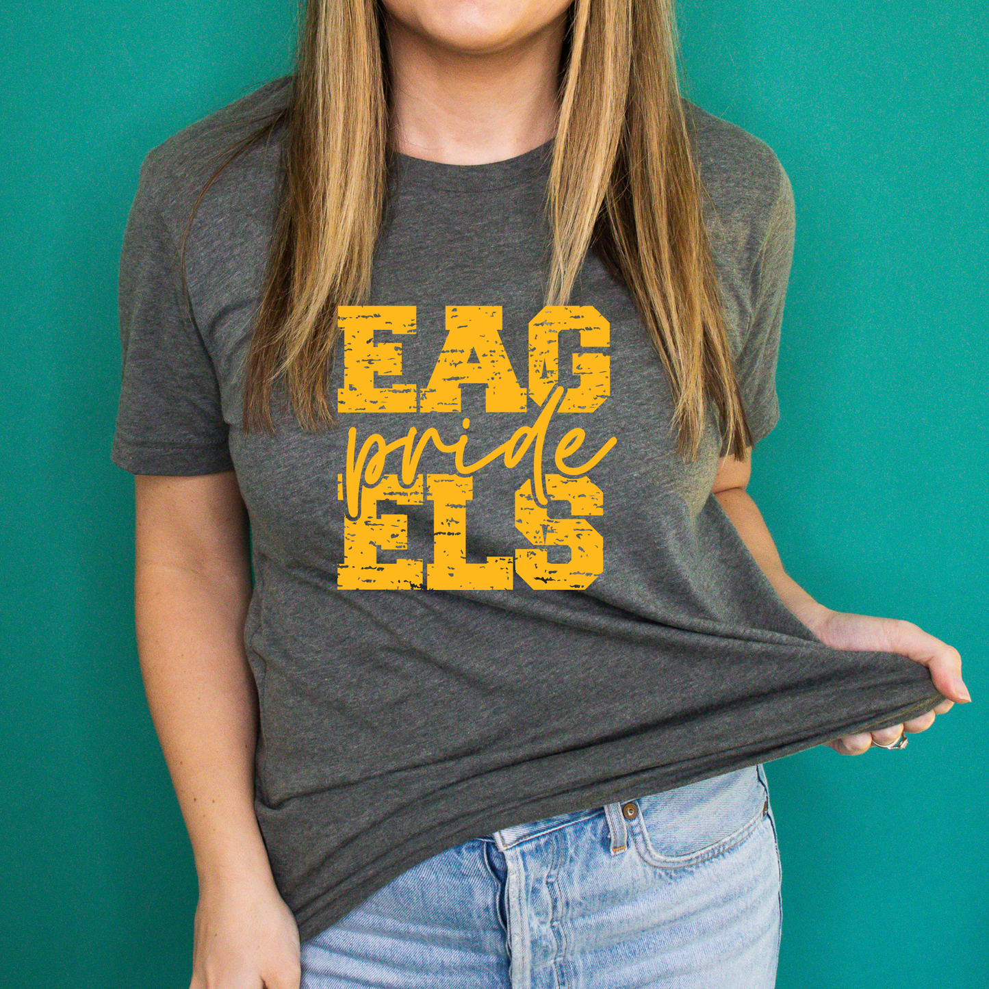 Stacked Eagles Pride Tee