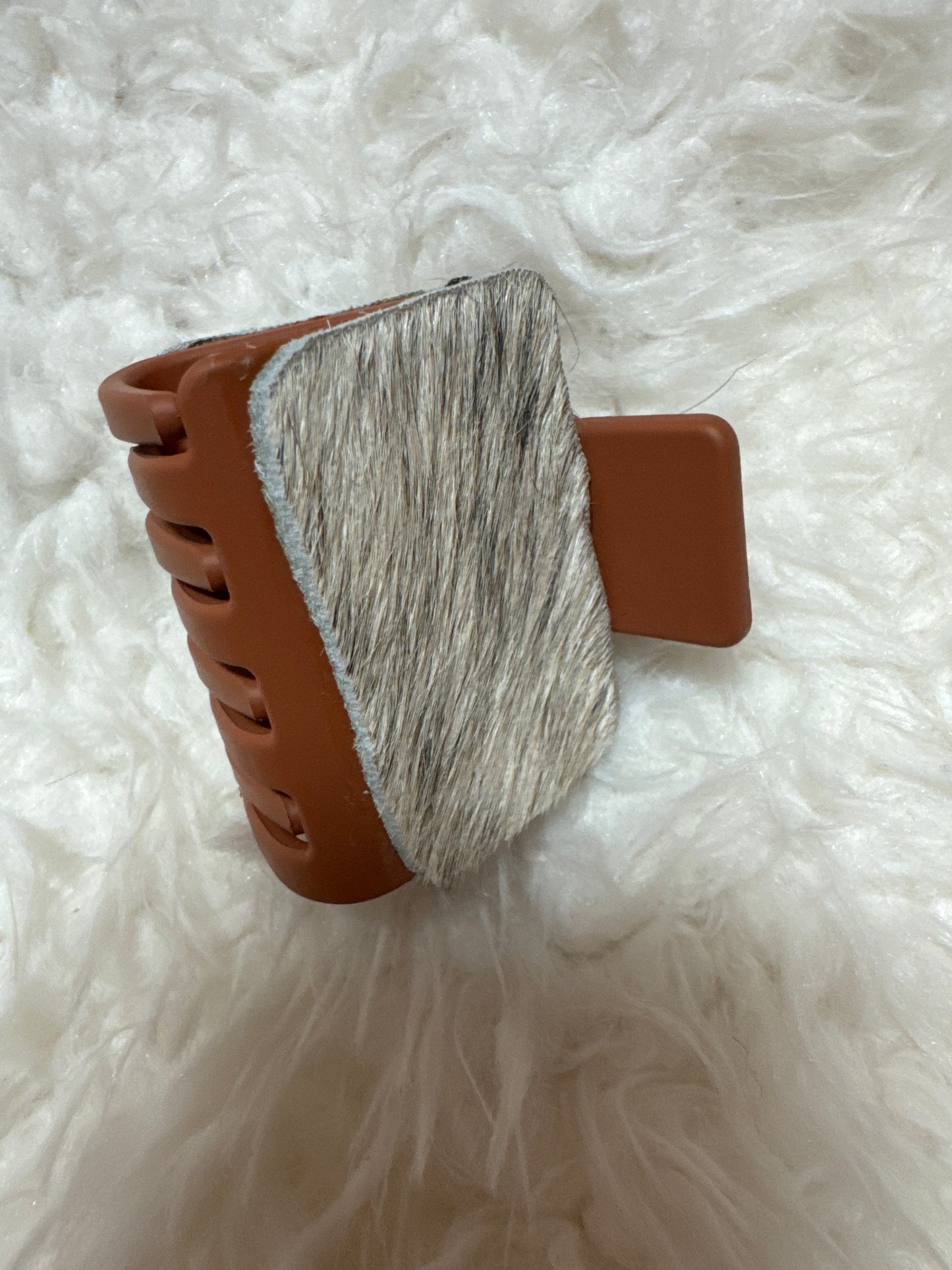 Zimmerman Ranch Mini Cowhide Claw Clip