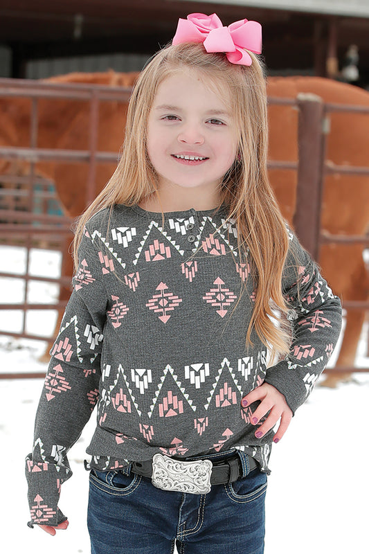 Girls Cinch Long Sleeve Shirt
