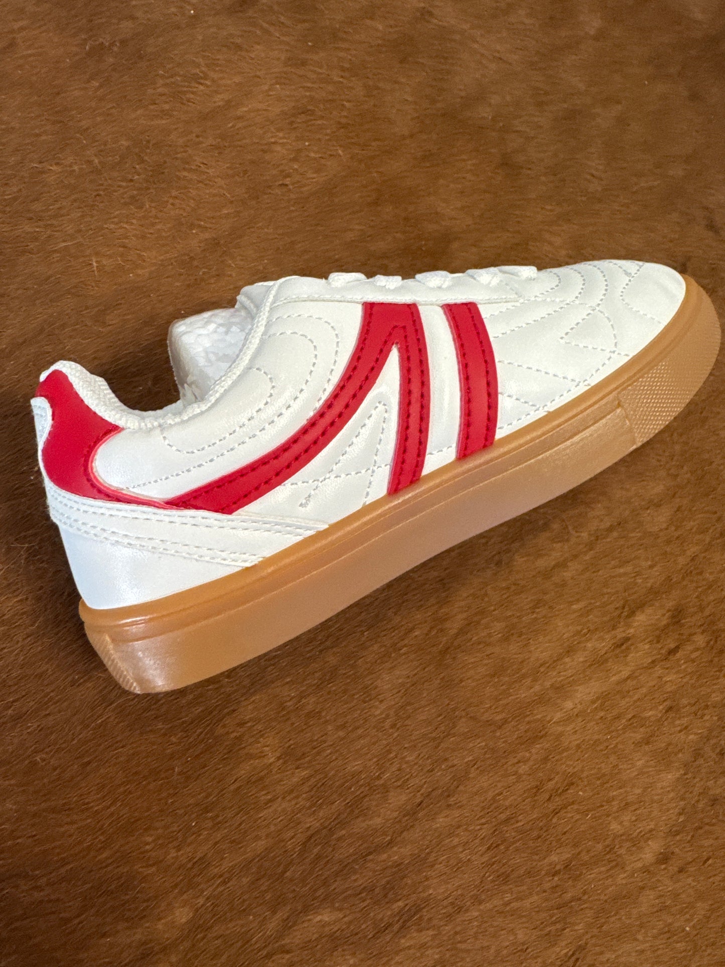 Kids Red & White Sneaker
