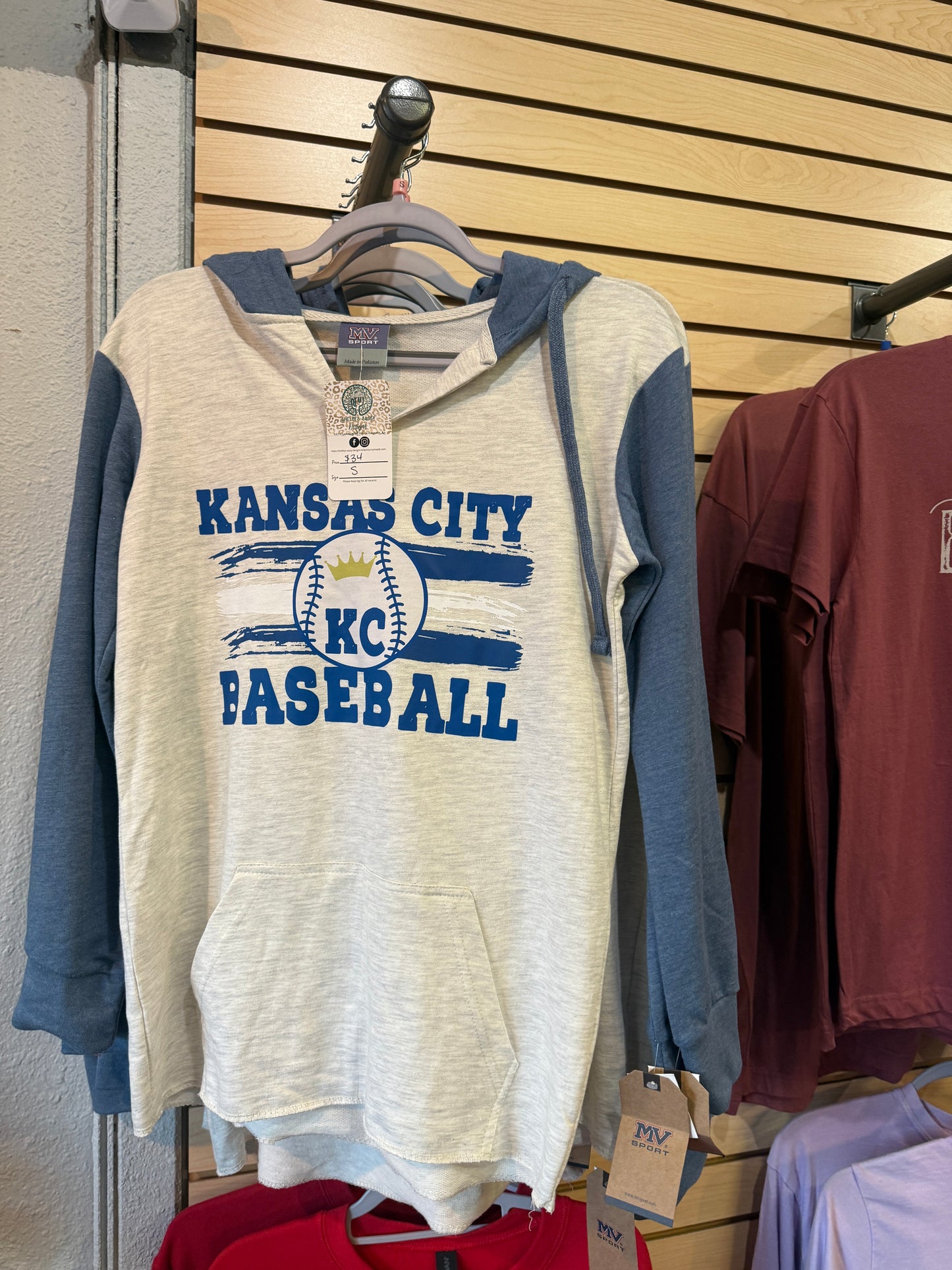 Kansas City Baseball  Raglan Hoodie