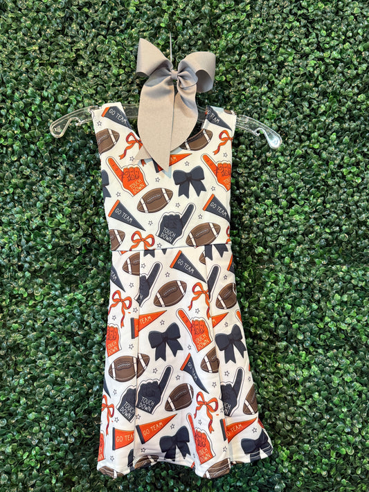 Football Dress | Navy & Orange