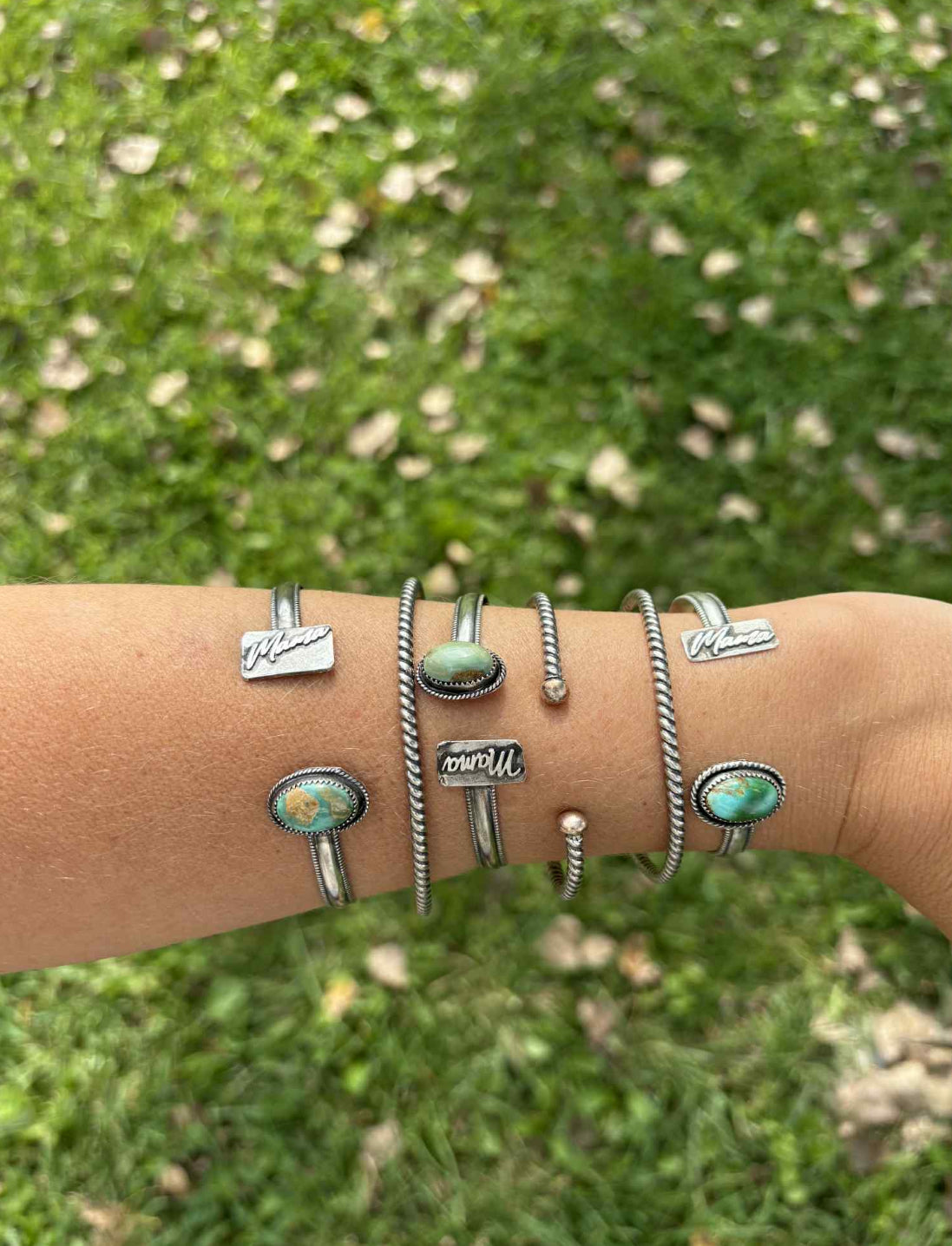 Mama Cuff | Genuine Sterling Silver & Turquoise | Jackson Forge