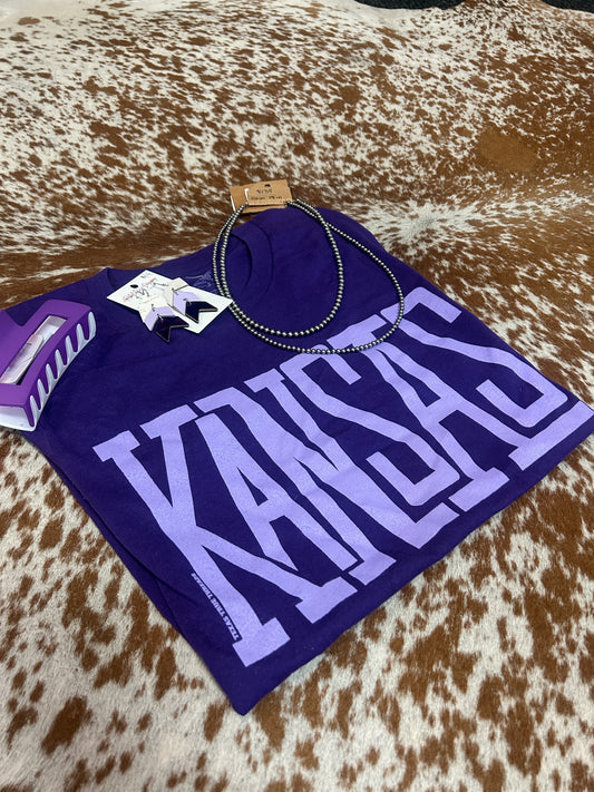 Kansas Block Tee