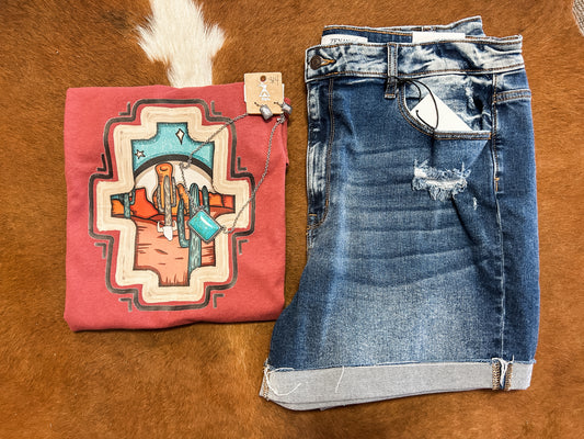 Western Pendleton Tee