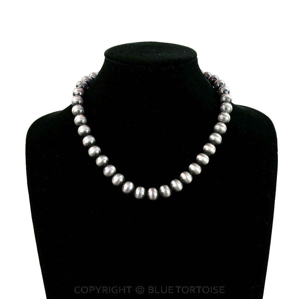 12 mm 18 in Navajo Pearl Necklace