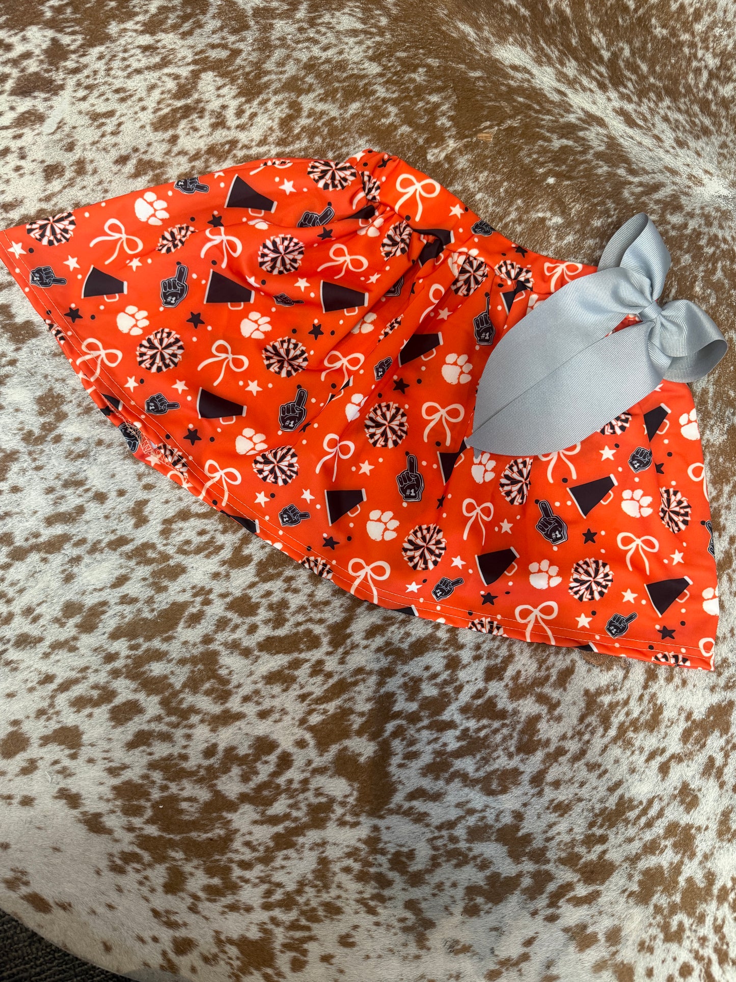 Orange Paw Print Yoga Skort | SSD exclusive