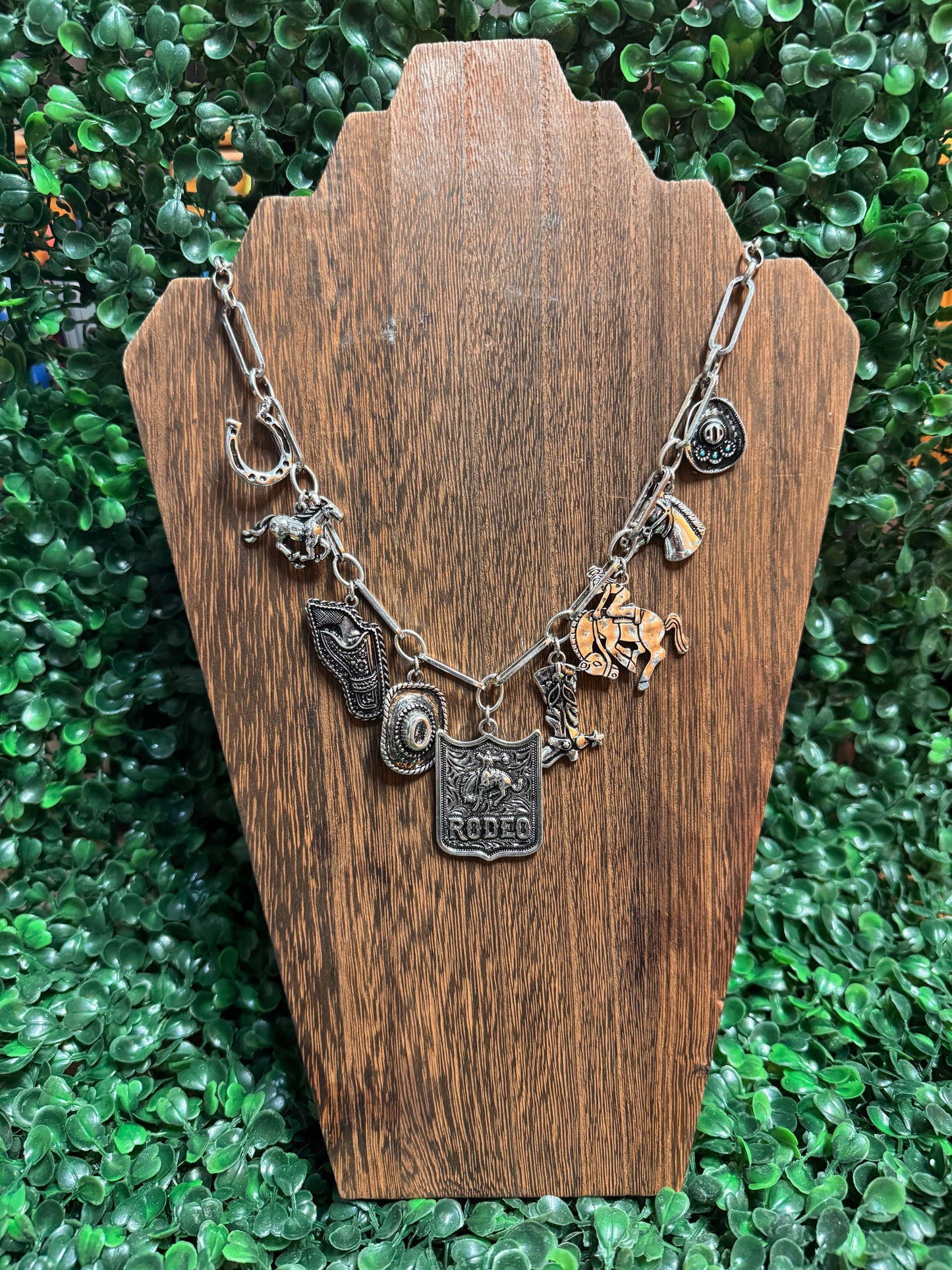 Rodeo Charm Necklace and Bracelet