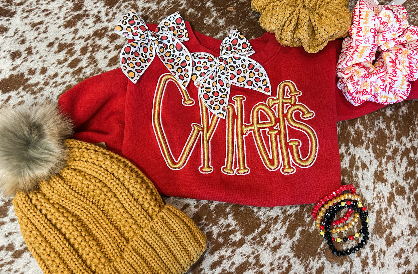 Puff Embroidery Chiefs - Toddler (2 Colors)