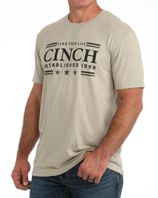 Mens Cinch Khaki Tee