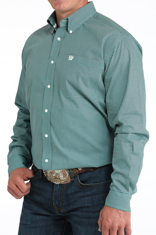 Cinch Mens Turquoise Long Sleeve (Match Dad)