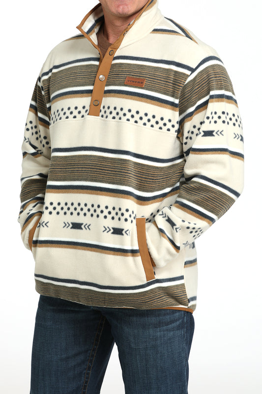 Men's Cream Aztec Pullover | Match Boys
