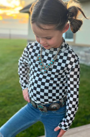 Mini Round The Track Mesh Top