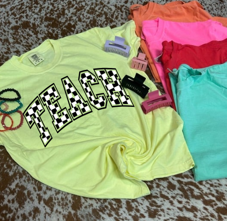 Neon Checkered: Choose your Label