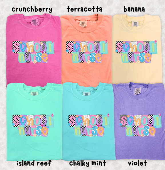 Checkered Preppy School Nurse | S-3x | other colors