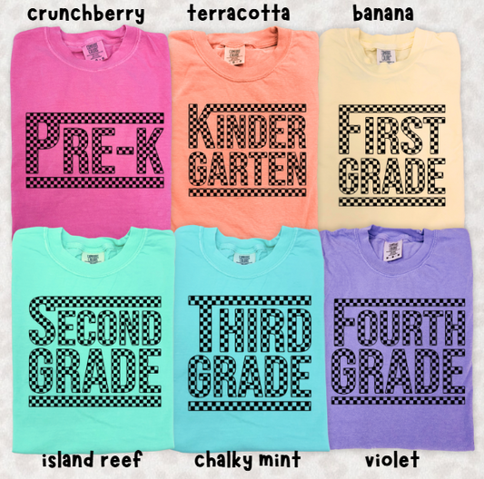 Checkered Grades | 2T-3x | other colors