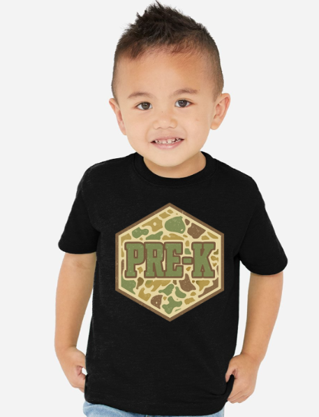 Camo Back to School | 2t- yt large | PreK-5th
