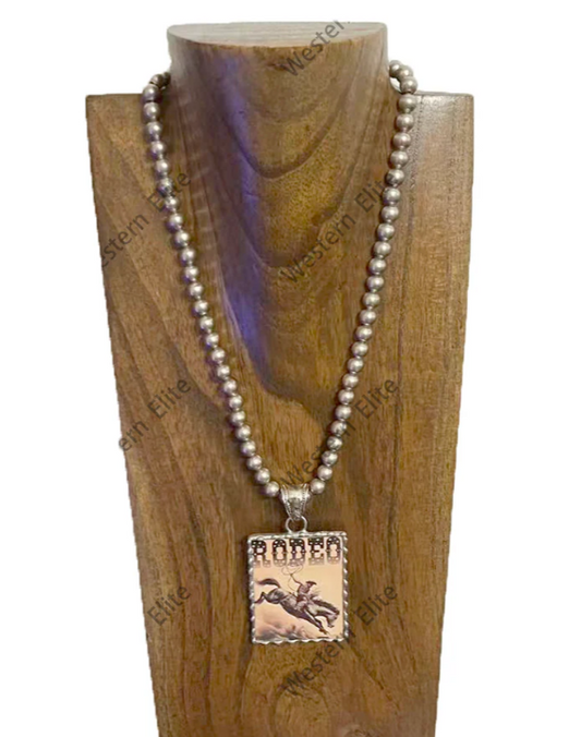 Rodeo Life with Faux Navajo Necklace