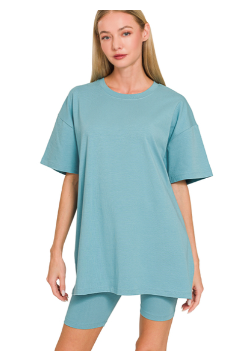 Dusty Teal 2 pc Set | S-3x