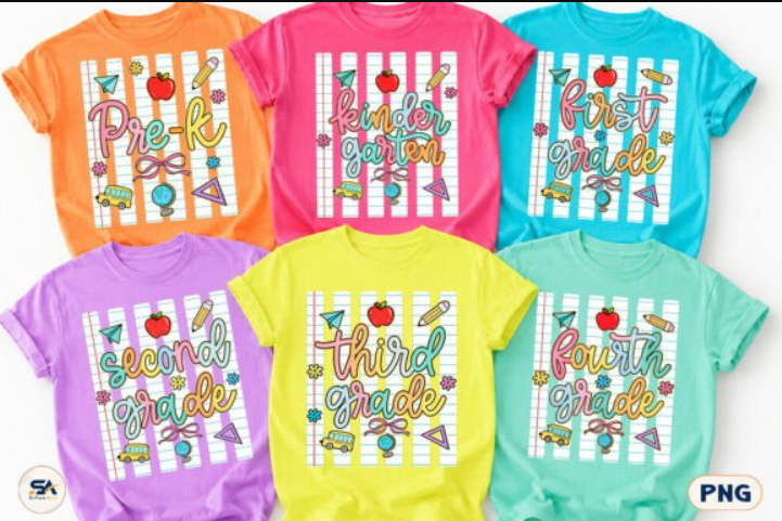 Striped Back to School Grades  |  3t- 3xl