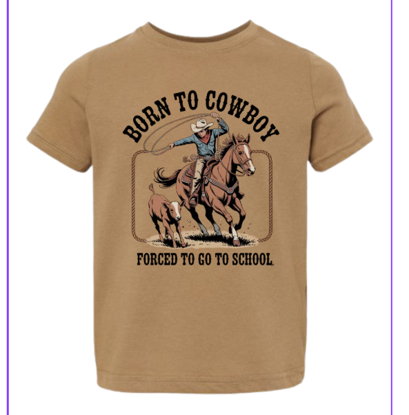 Born to Cowboy| 3t- Youth Large