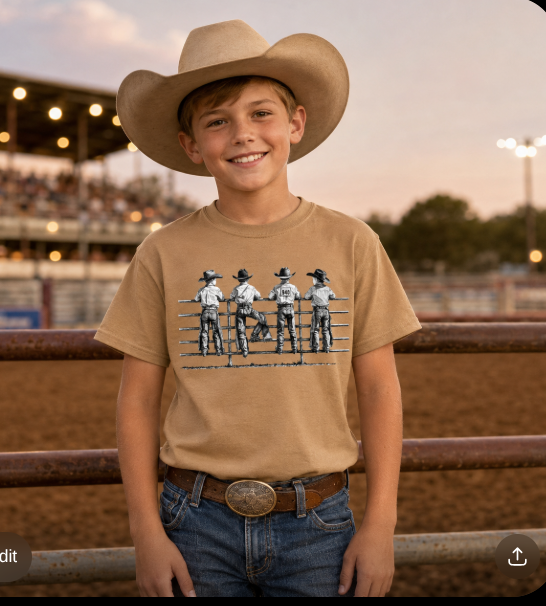 Little Wranglers Rodeo Tee| 3t- 3xl