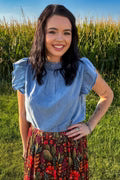 Babydoll Top Denim - Light Wash