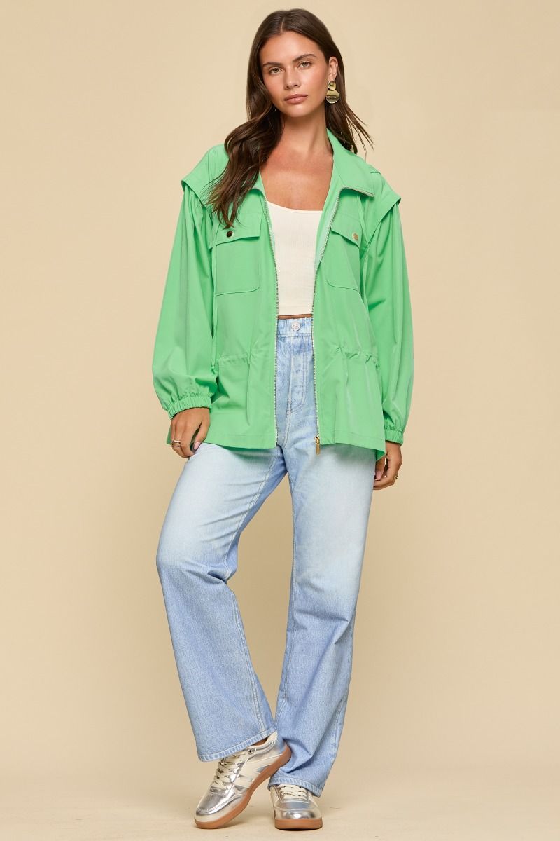 Seafoam Windbreaker Jacket