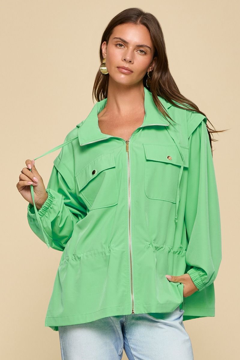 Seafoam Windbreaker Jacket