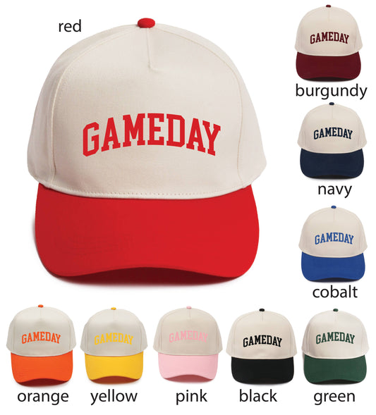 GAMEDAY embroidery 5 Panel Two Tone Trucker Hat
