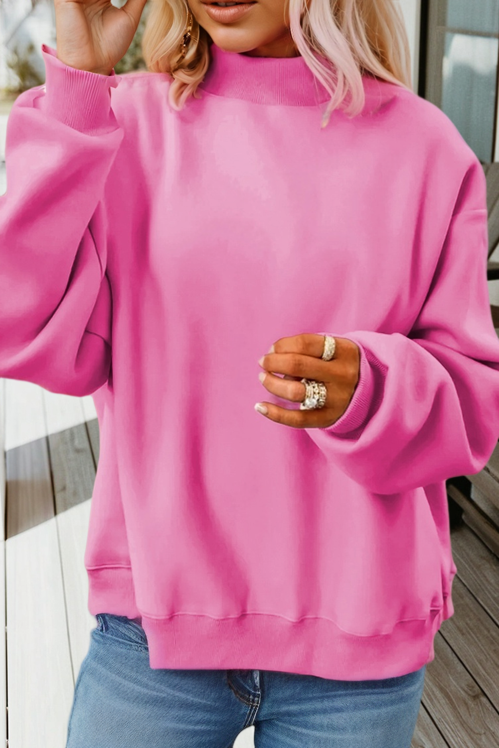 66 Game Day Reversible Mock Neck Sweatshirt (S-4X)