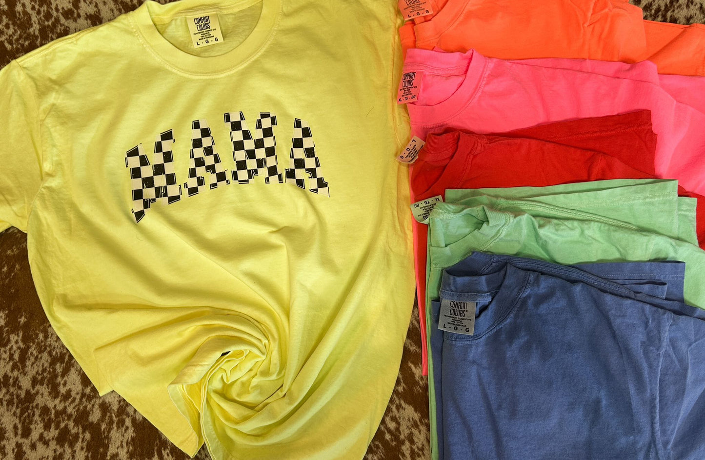 Neon Checkered Mama
