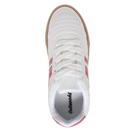 Kids Red & White Sneaker